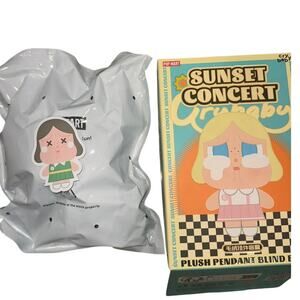 NIB Pop Mart Crybaby Sunset Concert Series Plush Pendant Blind Box Dim Green